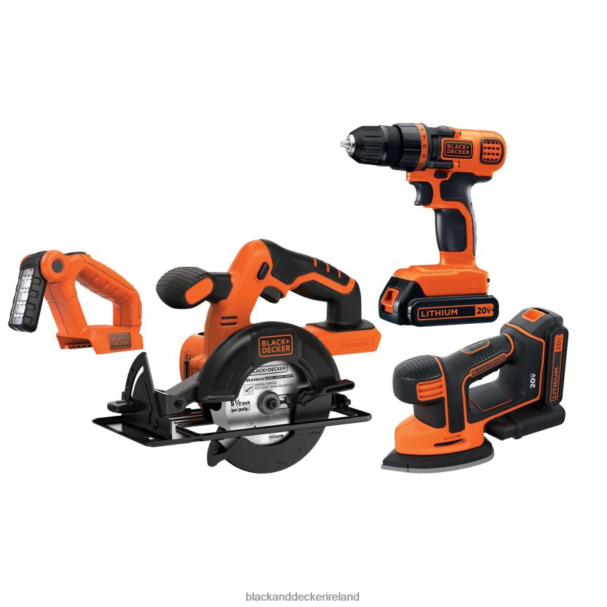 BLACK+DECKER 20V MAX POWERCONNECT Cordless Drill Combo Kit 4 Tool 2TNNR2545 Tools
