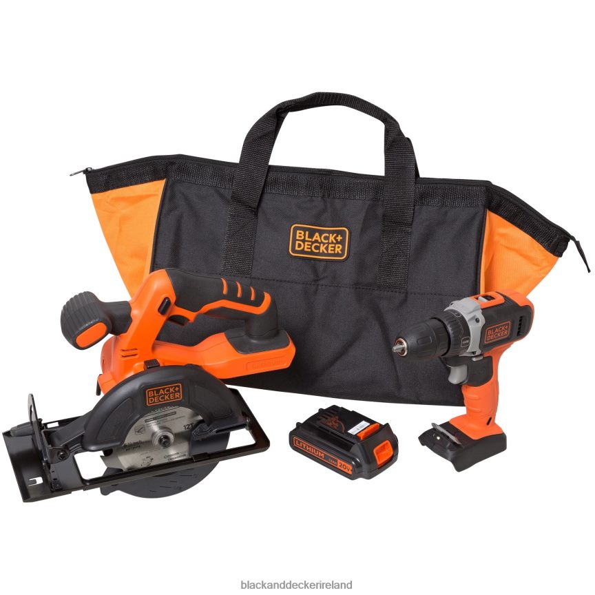 BLACK+DECKER 20V MAX POWERCONNECT Cordless Drill/Driver Circular Saw Combo Kit 2TNNR2539 Tools