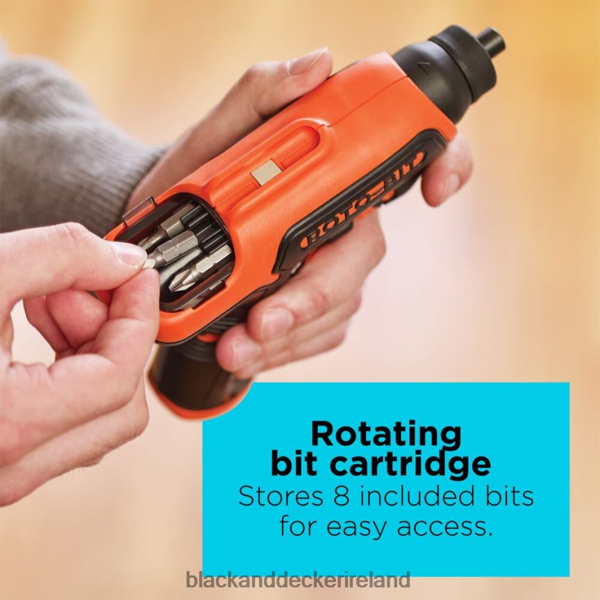 BLACK+DECKER 4V MAX Cordless Screwdriver With Bit Storage 2TNNR2560 Tools