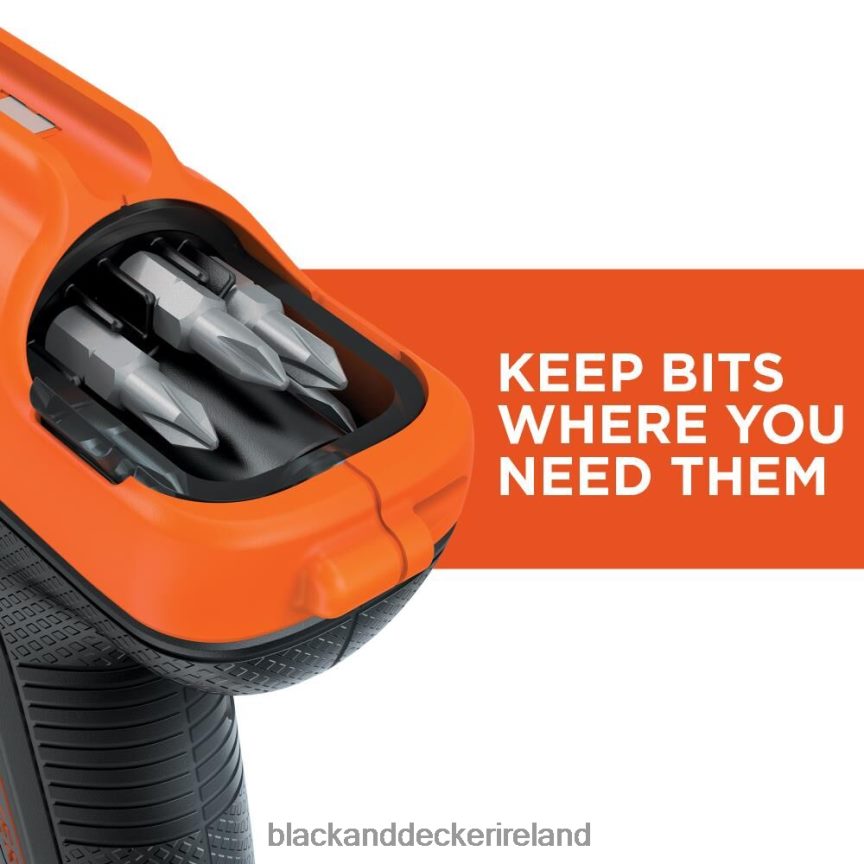 BLACK+DECKER 4V MAX Cordless Screwdriver With Bit Storage 2TNNR2560 Tools