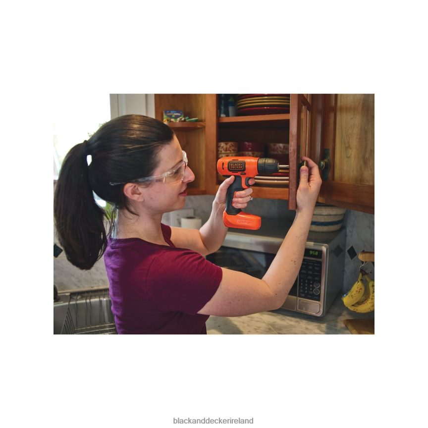 BLACK+DECKER 8V MAX Cordless Drill 43 Pc. Home Decor Project Kit 2TNNR2557 Tools