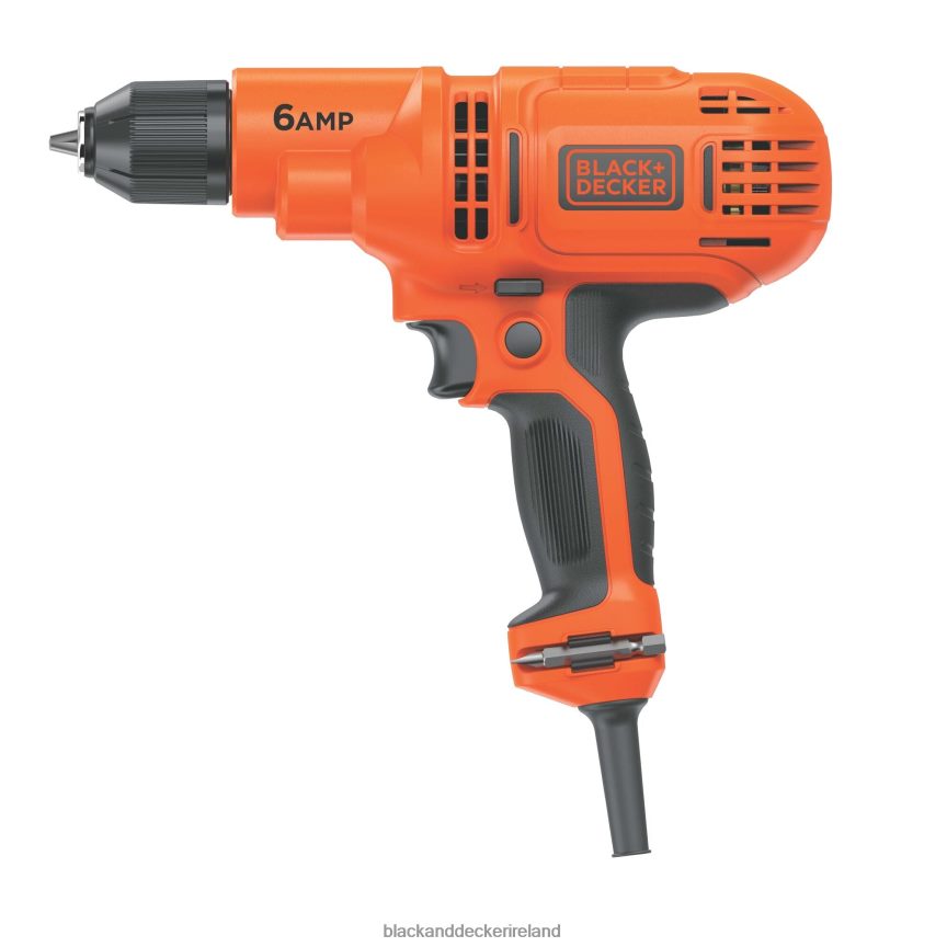 BLACK+DECKER Electric Drill Driver Kit 3/8 In. 6.0 Amp Corded 2TNNR2570 Tools