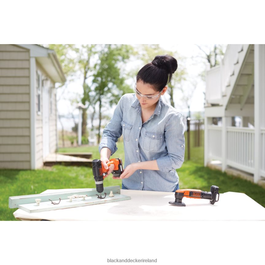 BLACK+DECKER Gopak 12V MAX Cordless Drill 4-Tool Combo Kit 2TNNR2586 Tools