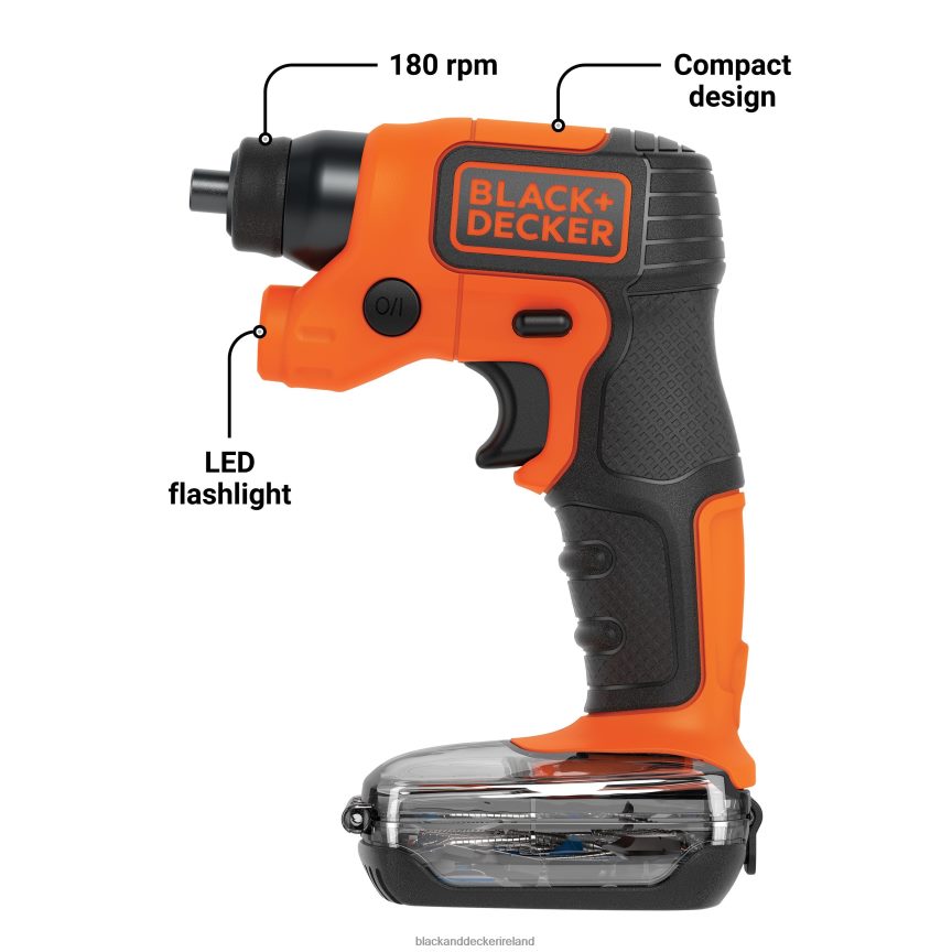 BLACK+DECKER Lightdriver 4V MAX Cordless Screwdriver With Storage Pak 2TNNR2588 Tools