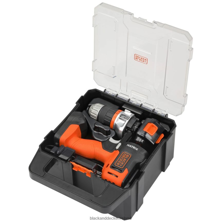 BLACK+DECKER MATRIX 20V MAX Drill Kit Includes Sander Attachment Storage Case Battery and Charger 2TNNR2525 Tools