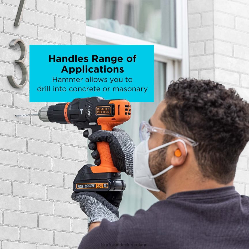 BLACK+DECKER MATRIX Hammer Drill Multi-Tool Attachment with Storage Case 2TNNR2581 Tools