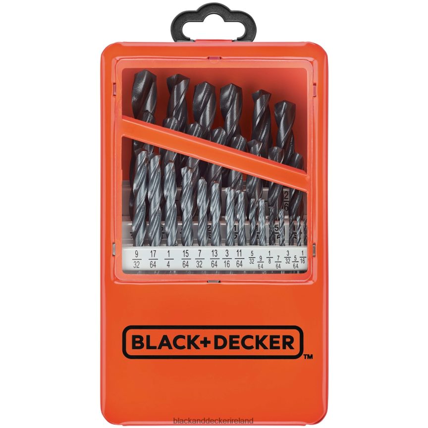 BLACK+DECKER 29-Piece Metal Index Drill Bit Set 2TNNR2594 Tools