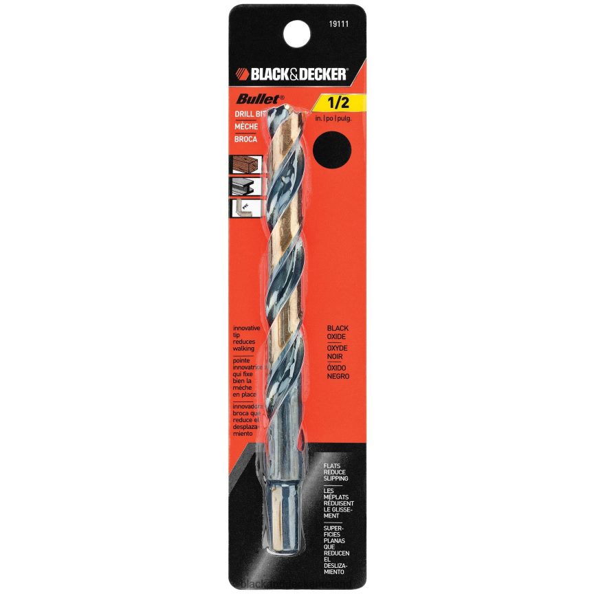 BLACK+DECKER Bullet Drill Bit 1/2-Inch 2TNNR2600 Tools
