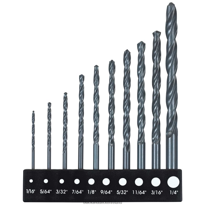 BLACK+DECKER Drill Bit Set 10-Piece 2TNNR2597 Tools
