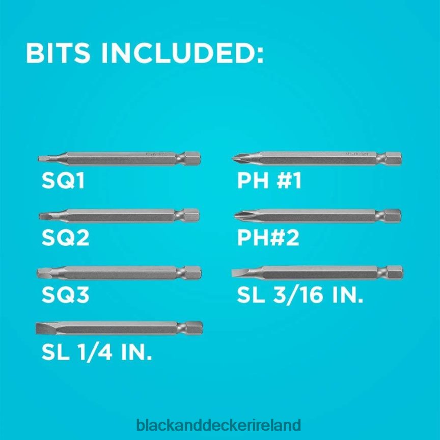 BLACK+DECKER Screwdriver Push And Pick 7 Bit 2TNNR2605 Tools