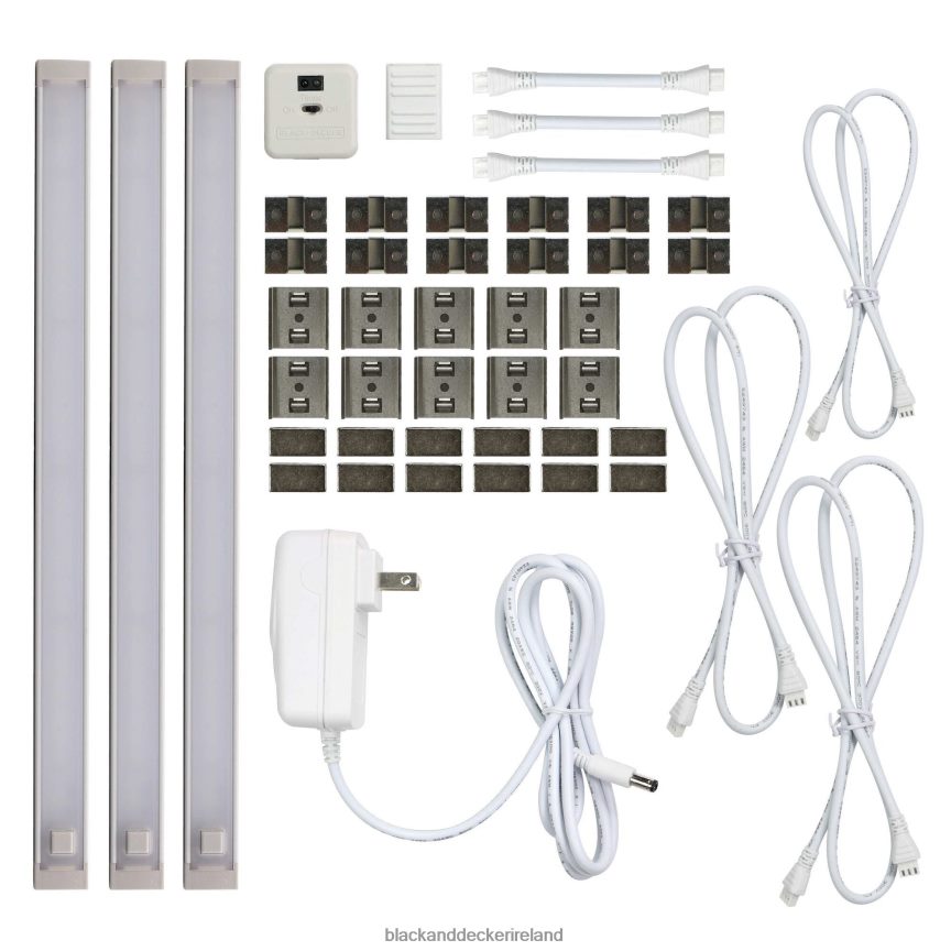 BLACK+DECKER 3-Bar Led Under Cabinet Lighting Kit Natural Daylight 12