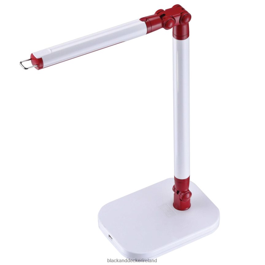 BLACK+DECKER Exalt Bar Led Desk Lamp White/Red 2TNNR2699 Tools